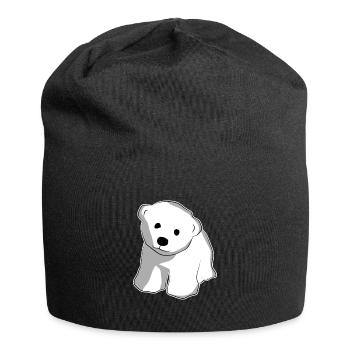 Eisbär Niedliches Tier - Jersey-Beanie - Schwarz - Vorne