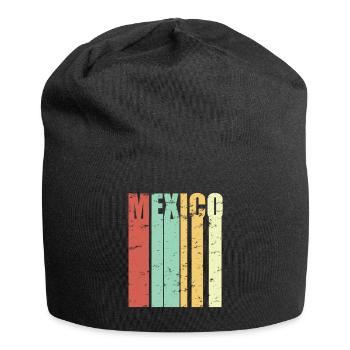 Mexiko Stadt Mexico City Geschenk Vintage - Jersey-Beanie - Schwarz - Vorne