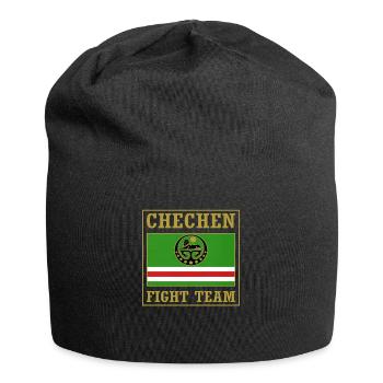 Chechnya Fight Team. Chechen flag - Jersey Beanie - black - Front