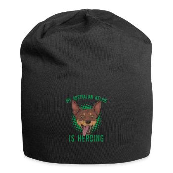 Kelpie australien - Bonnet en jersey - noir - Devant
