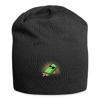 popsicle sun bathing gift - Jersey Beanie - black - Front