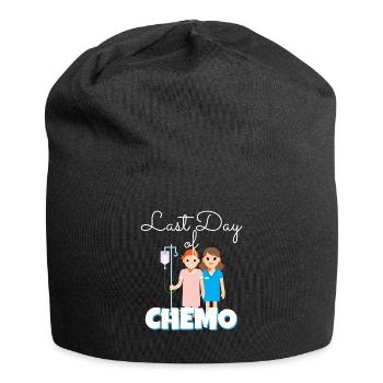 Last Day Of Chemo Krebs Krankheit Therapie Krank - Jersey-Beanie - Schwarz - Vorne