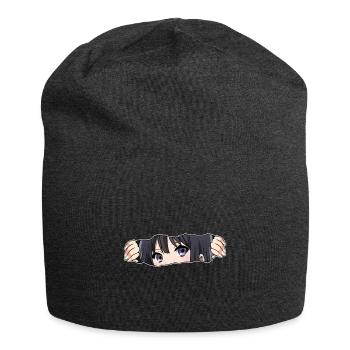 Anime Girl - Bonnet en jersey - charbon - Devant