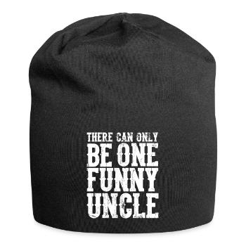 Onkel - Jersey-Beanie - Schwarz - Vorne