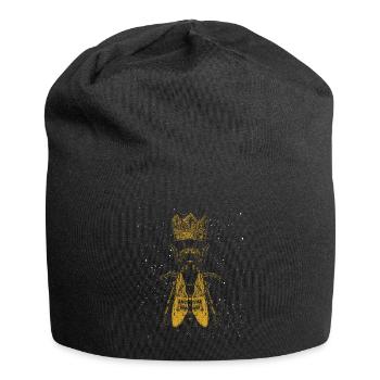 Bee bee colony Queen Bee - Jersey Beanie - black - Front