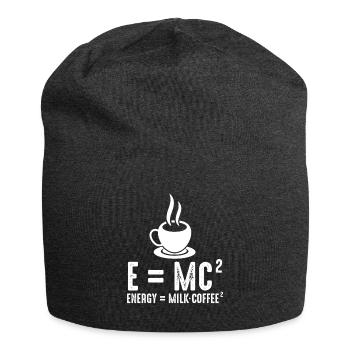 Theory of Relativity Physics Science Coffee Mil - Jersey Beanie - charcoal grey - Front