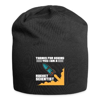 Rocket scientist rocket scientist - Jersey Beanie - black - Front
