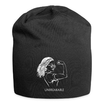 Unbreakable Woman - Jersey-Beanie - Schwarz - Vorne