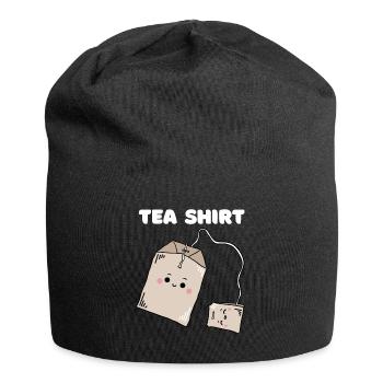 Tea Tee Shirt Lustig Lustige Bilder Spruch Humor - Jersey-Beanie - Schwarz - Vorne