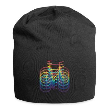 Bicyclettes colorées bicyclettes cyclistes bicyclettes - Bonnet en jersey - noir - Devant