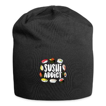 Sushi Addict Sushi Food Lover - Jersey-Beanie - Schwarz - Vorne