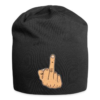 Fuck You majeur Je déteste les gens cadeau - Bonnet en jersey - noir - Devant