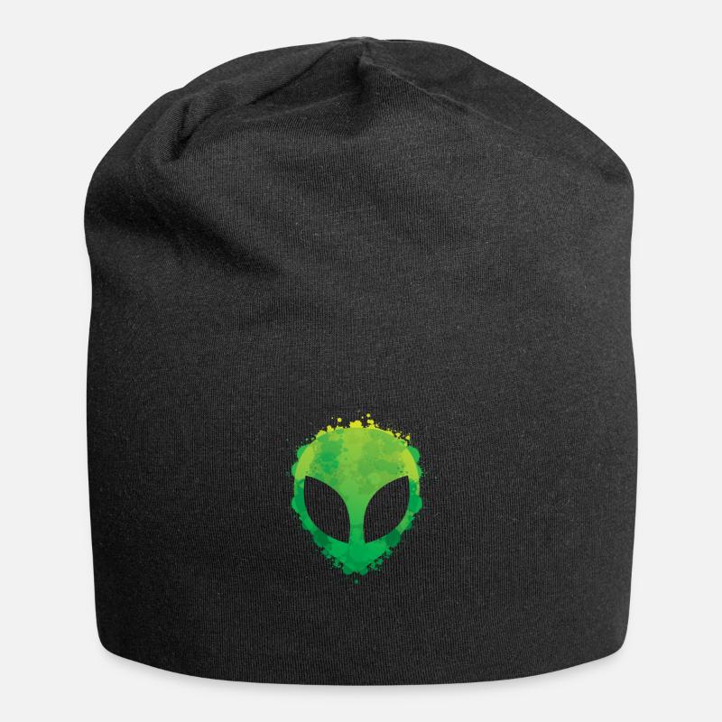Alien Graffiti Style - Jersey-Beanie - Schwarz
