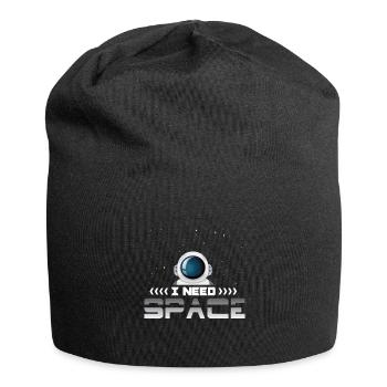 Astronaut I need Space - Jersey-Beanie - Schwarz - Vorne