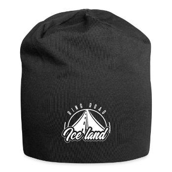 Vintage Rind Road Iceland Travel product, - Jersey Beanie - black - Front