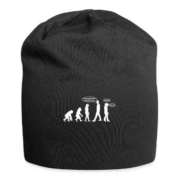 Mensch Evolution - Jersey-Beanie - Schwarz - Vorne