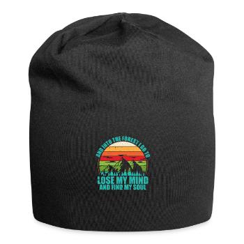 Wald - Jersey-Beanie - Schwarz - Vorne