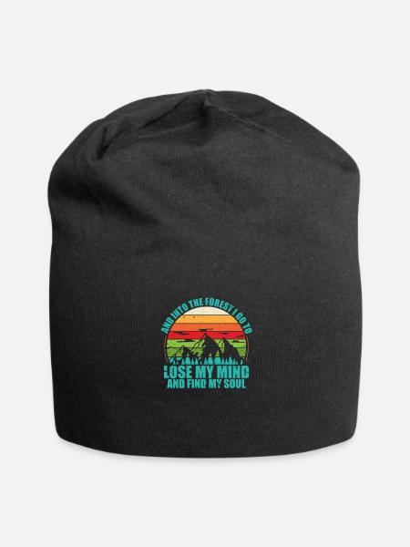 Forest - Jersey Beanie - black