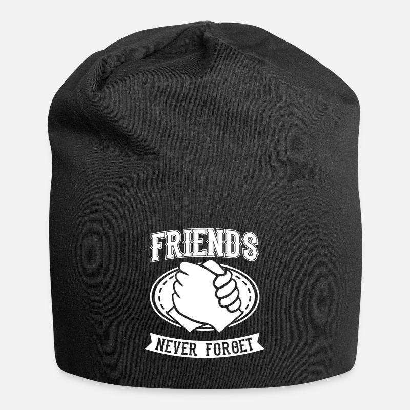 Freundschaft - Jersey-Beanie - Schwarz