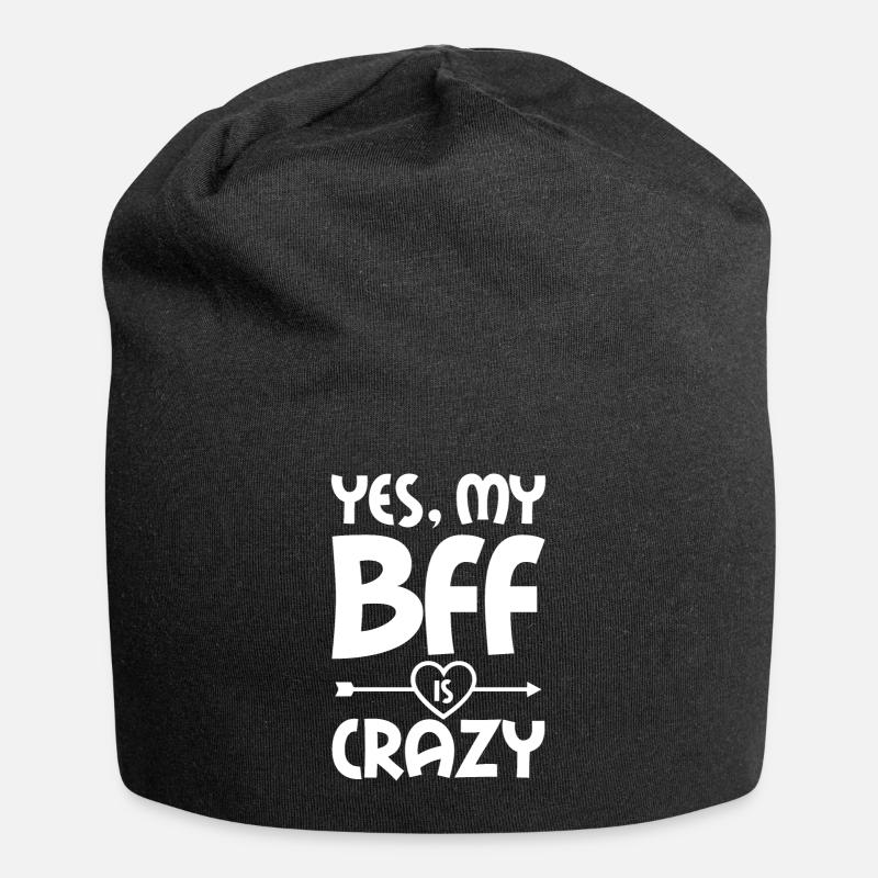 Freundschaft - Jersey-Beanie - Schwarz