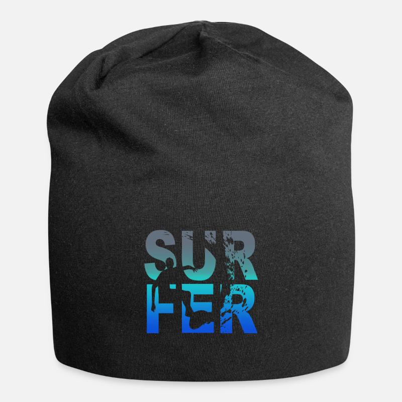 surfeur - Bonnet en jersey - noir