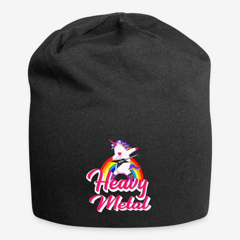 Heavy Metal Unicorn - Bonnet en jersey - noir