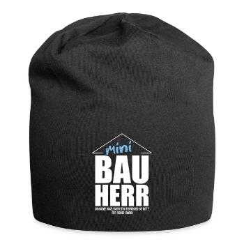 Bauherr t shirt - Partnershirt - mini tshirt - Jersey-Beanie - Schwarz - Vorne