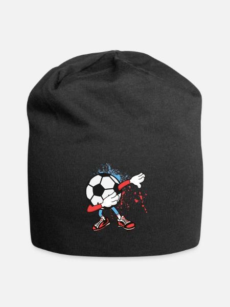 Dabbing Football - Jersey Beanie - black