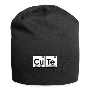 CUTE Periodic Table Periodic Table Say sweetie - Jersey Beanie - black - Front