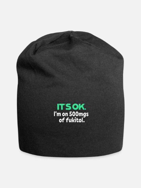 sarcasm - Jersey Beanie - black
