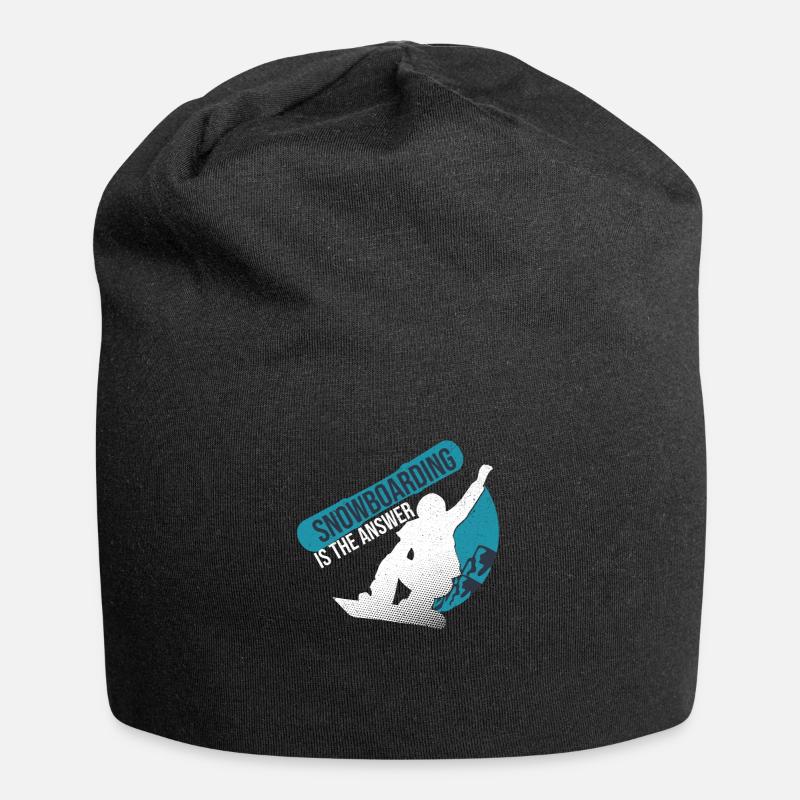 snowboard snowboard - Jersey Beanie - black