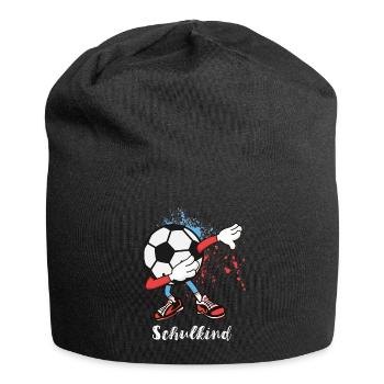 Enfant scolarisé Football - Bonnet en jersey - noir - Devant