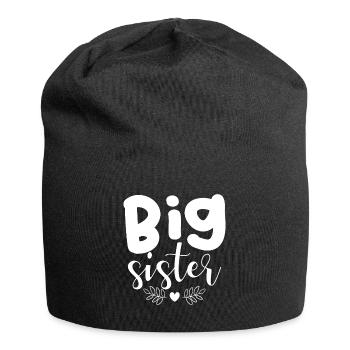 Schwester - Jersey-Beanie - Schwarz - Vorne
