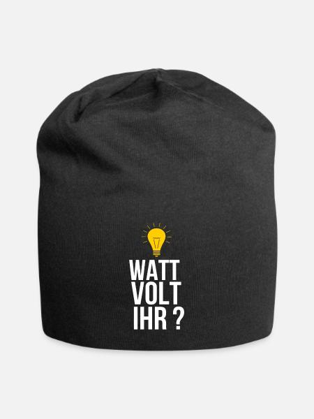 Elektriker - Jersey-Beanie - Schwarz