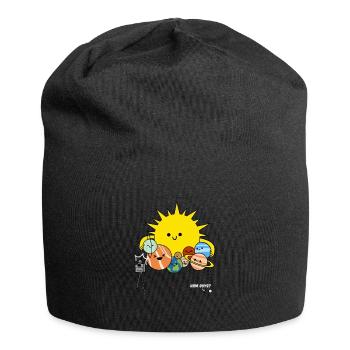 Lustiges Planet Pluto Geschenk, Astronomie Fan - Jersey-Beanie - Schwarz - Vorne
