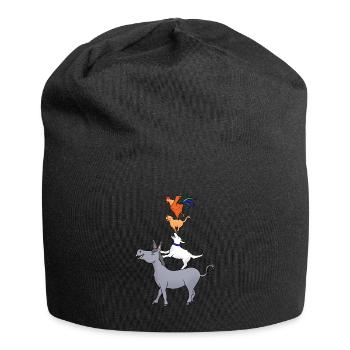 Musiciens de la ville de Brême, cadeau de Brême - Bonnet en jersey - noir - Devant