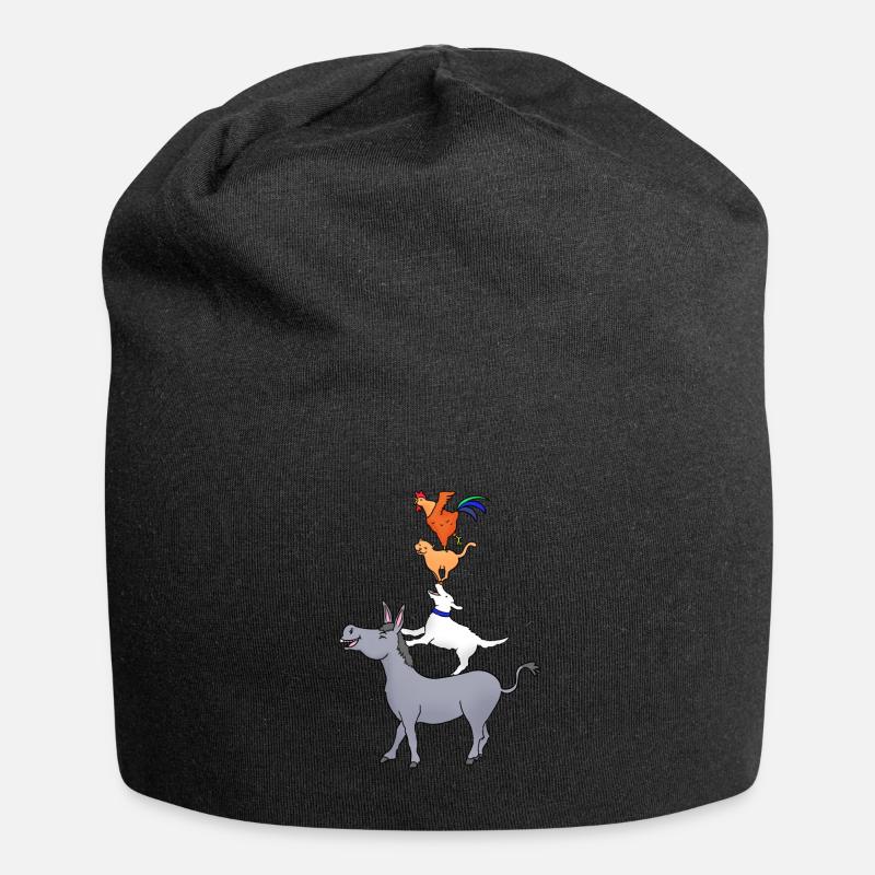 Bremen Town Musicians, gift from Bremen - Jersey Beanie - black