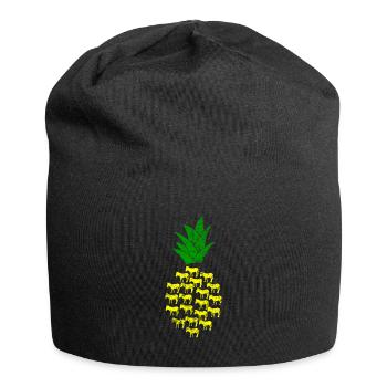 Donkey pineapple - Jersey Beanie - black - Front