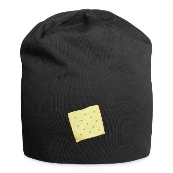 Graphique des amoureux du cracker blanc sec - Bonnet en jersey - noir - Devant