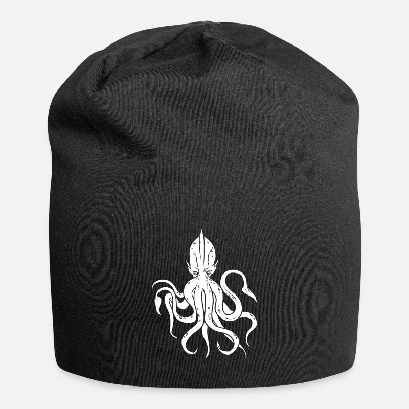 Oktopuss - Jersey-Beanie - Schwarz