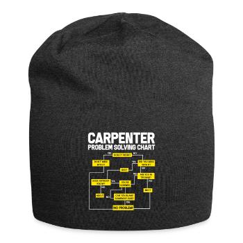Carpenter Joiner Handicraft Carpenter Gift - Jersey Beanie - charcoal grey - Front