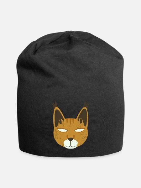 Jungle wildcat - Jersey Beanie - black