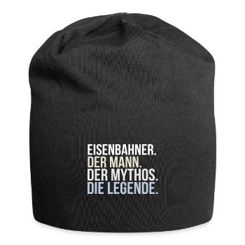 Eisenbahner - Jersey-Beanie - Schwarz - Vorne