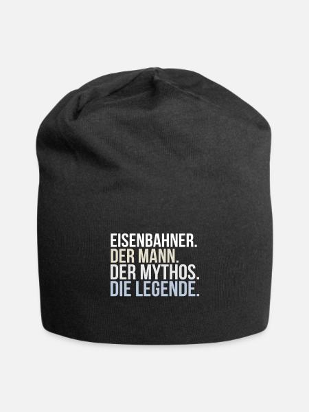 Eisenbahner - Jersey-Beanie - Schwarz