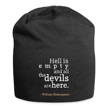 Shakespeare Drama Literature - Jersey Beanie - black - Front