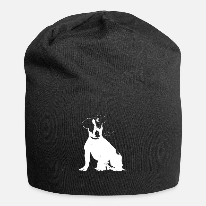 Jack Russell Terrier - Bonnet en jersey - noir