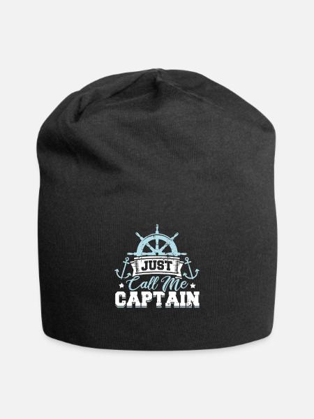 Just call me Captain - Jersey-Beanie - Schwarz