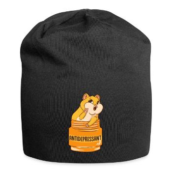 Guinea Pig Hamster Medicine Happy Pills - Jersey Beanie - black - Front