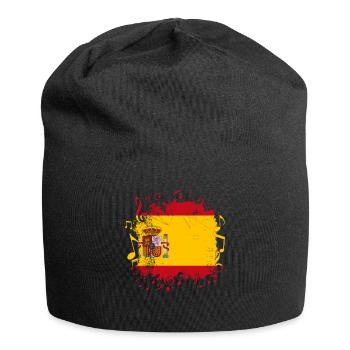 Spanien Flagge Musik - Jersey-Beanie - Schwarz - Vorne