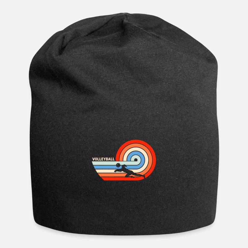 volley-ball - Bonnet en jersey - noir